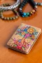 Rectangular Cork Compact Mirror - Blooming Tree Design