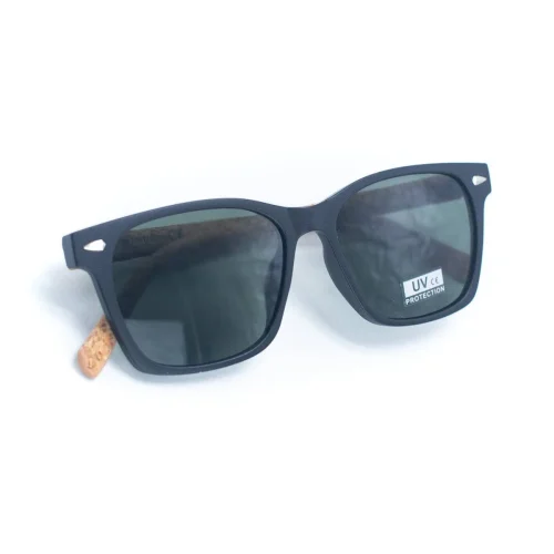 Men’s Cork Sunglasses with UV Protection Lenses and Glasses（Included case）
